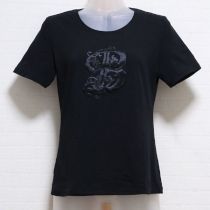 黒ロゴプリントTシャツ【11号】