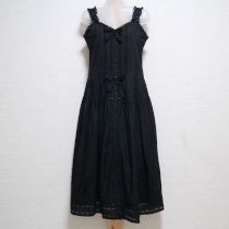 黒レース使いローンレースアップワンピース