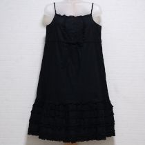 黒ピコフリルローンキャミチュニック