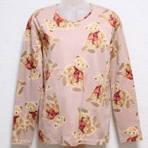 ピンクリボンくま長Tシャツ