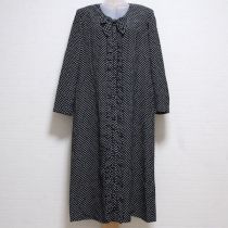 黒水玉ポリワンピース