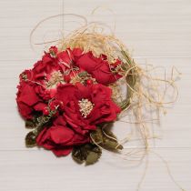 赤カーネーション&木の実ブーケコサージュ