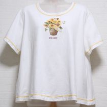白ひまわりTシャツ