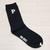 黒【P】ロゴソックス