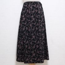 黒リボン小花カットソースカート