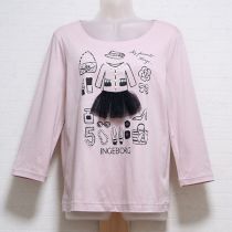 ピンクアイコンカットソー【4(11号)】