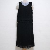 黒総レースセットアップ風ワンピース【9号】