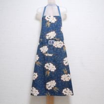 ブルー野薔薇ブーケエプロン