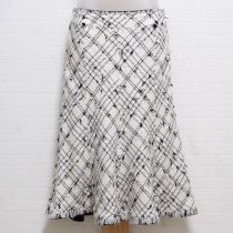 白×黒ツイードスカート【S】