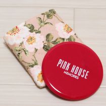 赤いぬい薔薇ケース付きミラー