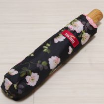 黒薔薇柄折り畳み傘