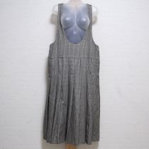 黒系千鳥格子プリーツジャンパースカート