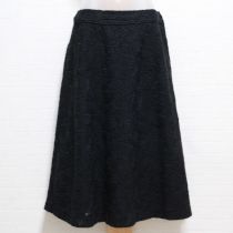 黒総フラワーレーススカート【9号】