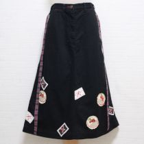 黒リトルスカーレットワッペンスカート【M】