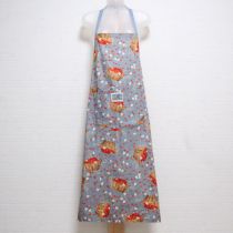 ブルーグレーかご苺エプロン
