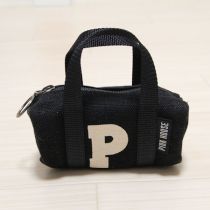 黒【P】ロゴボストン型ミニポーチ