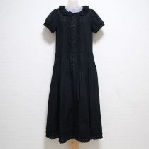 黒レース&フリルローンワンピース