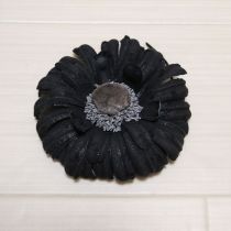 黒ドビー使い雛菊コサージュ