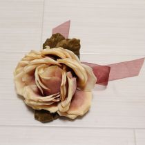 ベージュ系薔薇グラーデーションコサージュ
