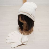 生成ロゴ入りニット帽&手袋