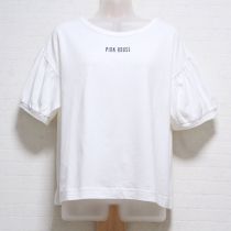 白ロゴカットソー
