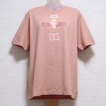 ピンクキューピープリントTシャツ【L】