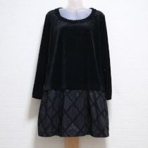 黒レース使いベロアチュニック