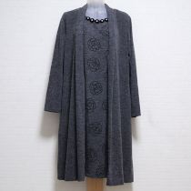 グレーカメリアフェイクアンサンブルチュニック【4(11号)】