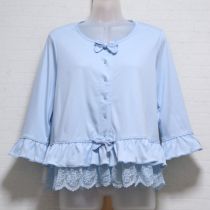 ブルーレース使いカットソーカーディガン