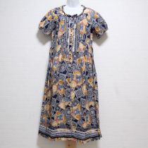 紺バンダナくまワンピース
