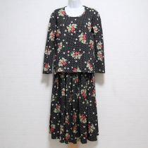 黒ドット苺カットソー上下セット