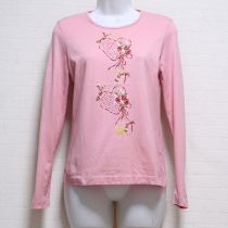 ピンクハートレター長Tシャツ【M】