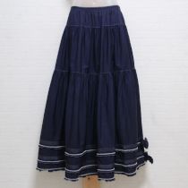 紺リボン使いスカート