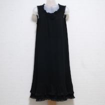 黒レース&モチーフカットソーワンピース【9号】
