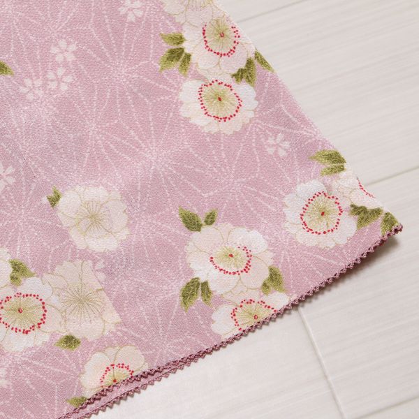 ピンク桜と麻の葉縮緬たくし上げワンピース - ピンクハウス通販 