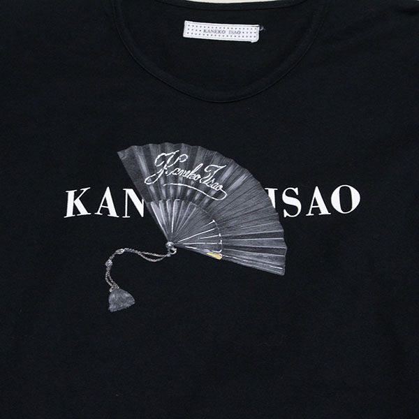 黒扇子プリント長Tシャツ - ピンクハウス通販｜リサイクルブティック