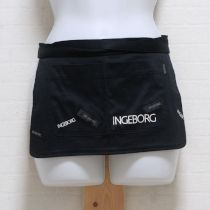 黒ロゴ入りエプロンポケット