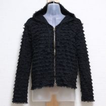 黒レース使いカットソーパーカー