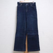 紺デニム後ろ切替パンツ【L】