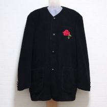 黒薔薇刺繍カシミヤブレンドジャケット