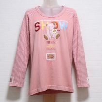 ピンクギンガムくま長Tシャツ【M】