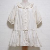 生成ピコフリルローンチュニックブラウス