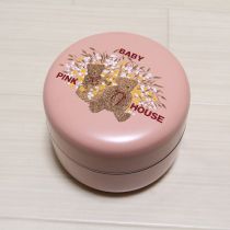 ピンク花くまランチボックス巾着付