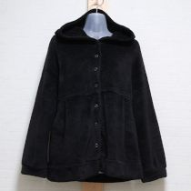 黒フリースパーカー