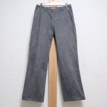 グレーデニム切替えパンツ【L】