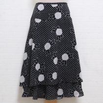 黒リボンカメリア段々スカート【11号】