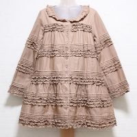 ベージュフリル&タックジャケット