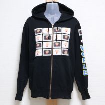 黒くまワッペンパーカー