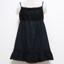 黒ピコフリルローンキャミチュニック