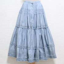 水色ピコフリルスカート